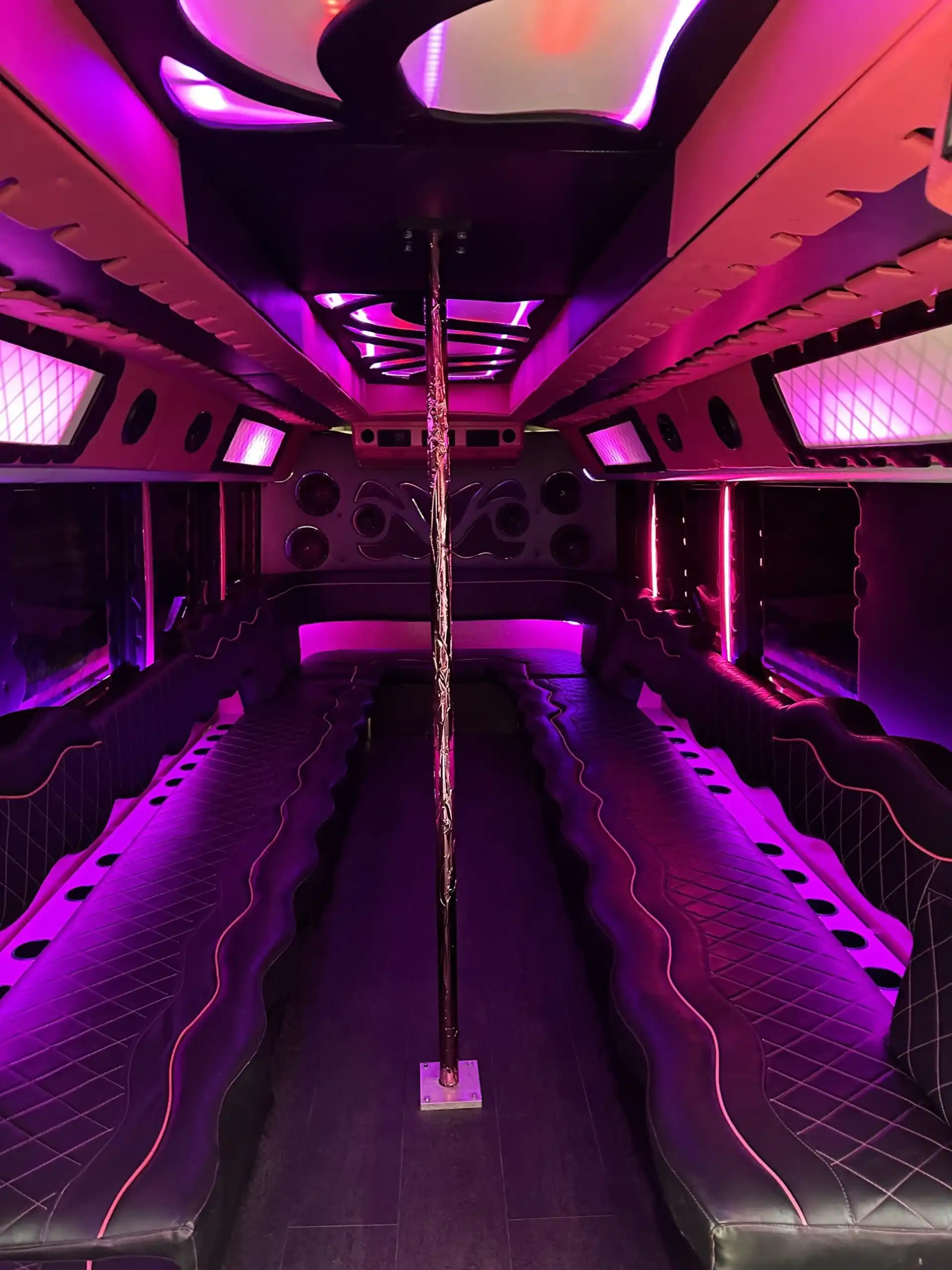 Gemini 24 passenger party bus exterior