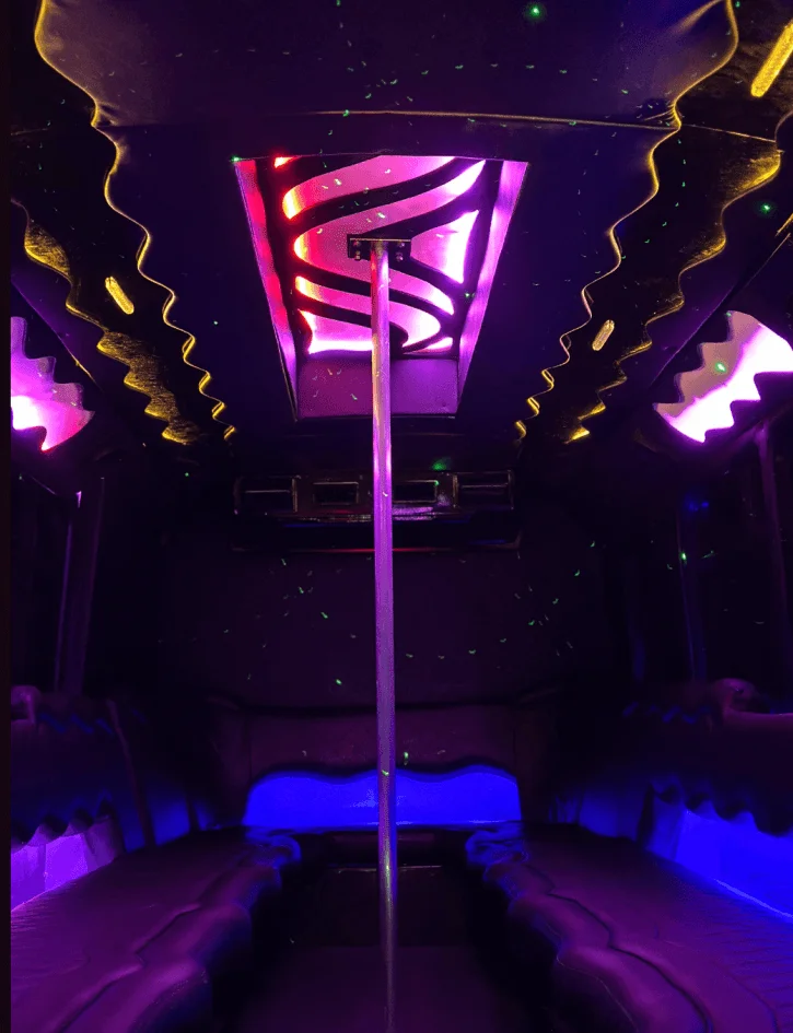 Legend party bus interior LED